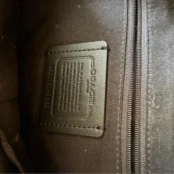 Coach Black Pebbled Leather Backpack with Dome Shape - Picture 8 of 11